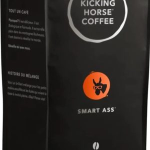 KICKING HORSE COFFEE - SMART ASS ORGANIC WHOLE BEAN COFFEE MEDIUM ROAST 1LB