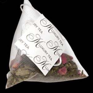 DIVINTEA - SENCHA KYOTO CHERRY ROSE - 15 PYRAMID TEA BAGS GREEN
