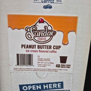 SUNDAE COFFEE - PEANUT BUTTER CUP 48 K-CUP