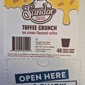 SUNDAE COFFEE - TOFFEE CRUNCH  48 K-CUPS